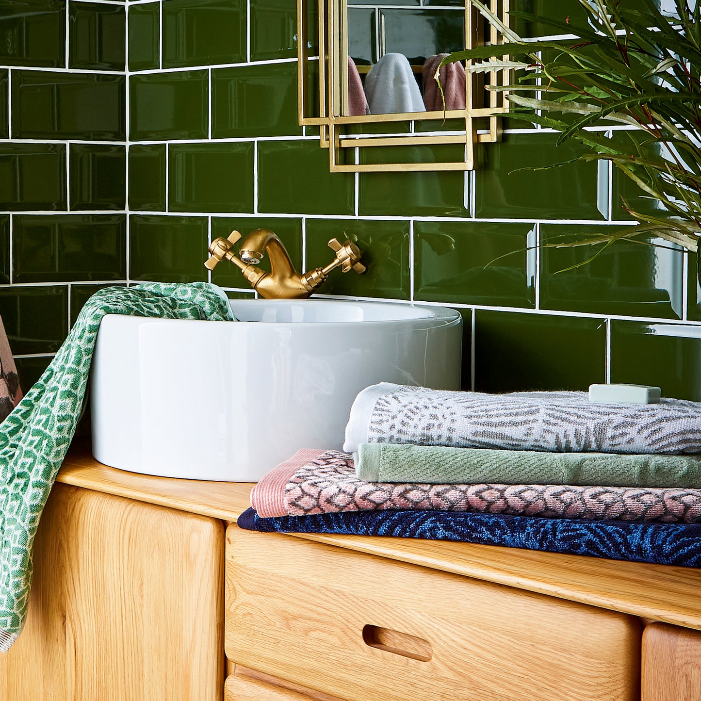 Ted Baker Wave Geo Towels