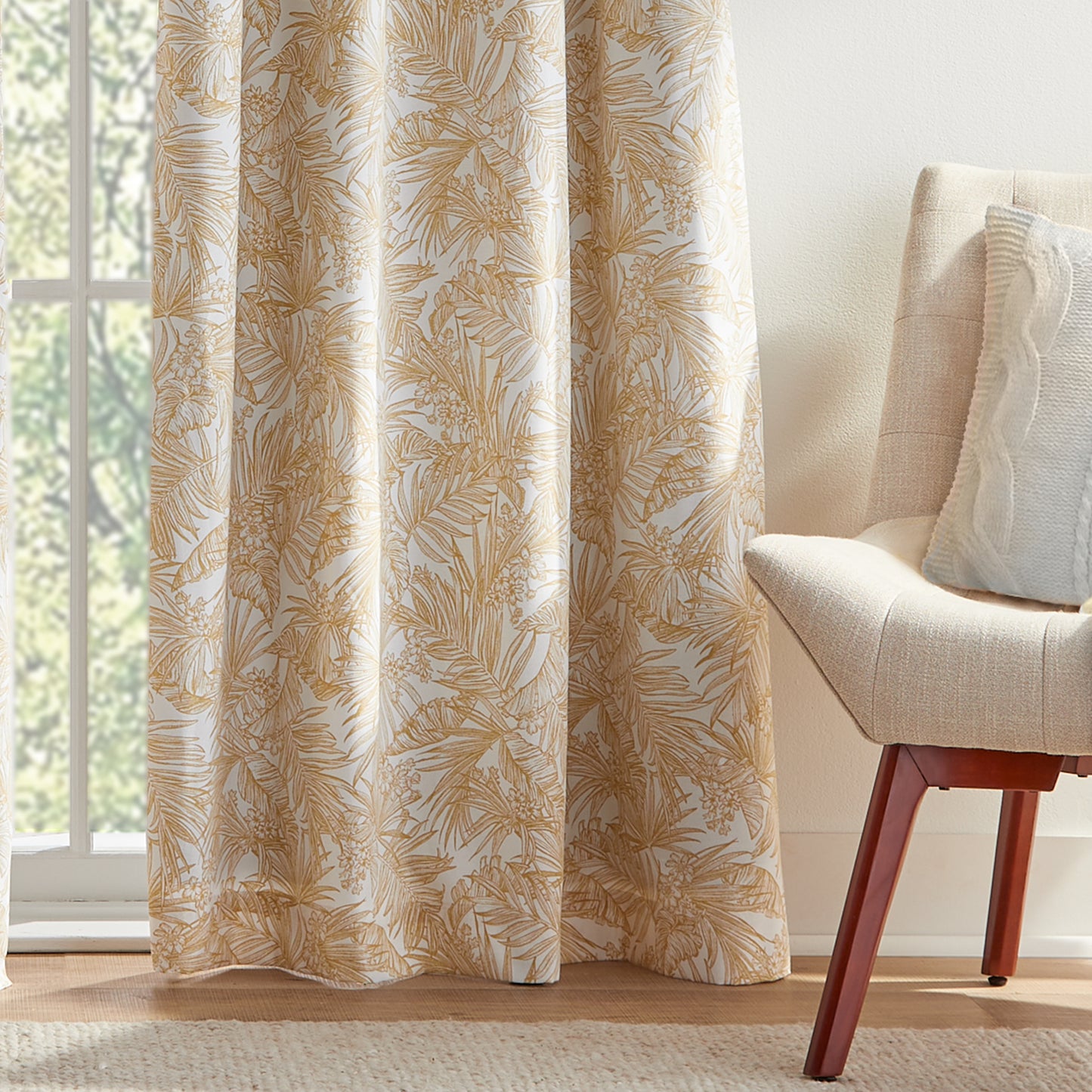 Tommy Hilfiger Tropical Floral Blackout Curtain Panel Pair