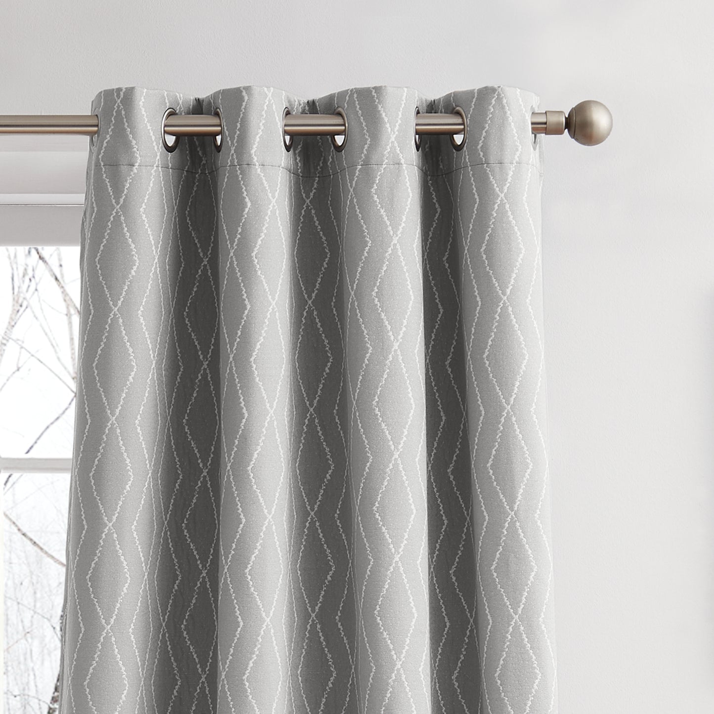 G.H. Bass & Co. River Diamond Blackout Curtain Panel Pair