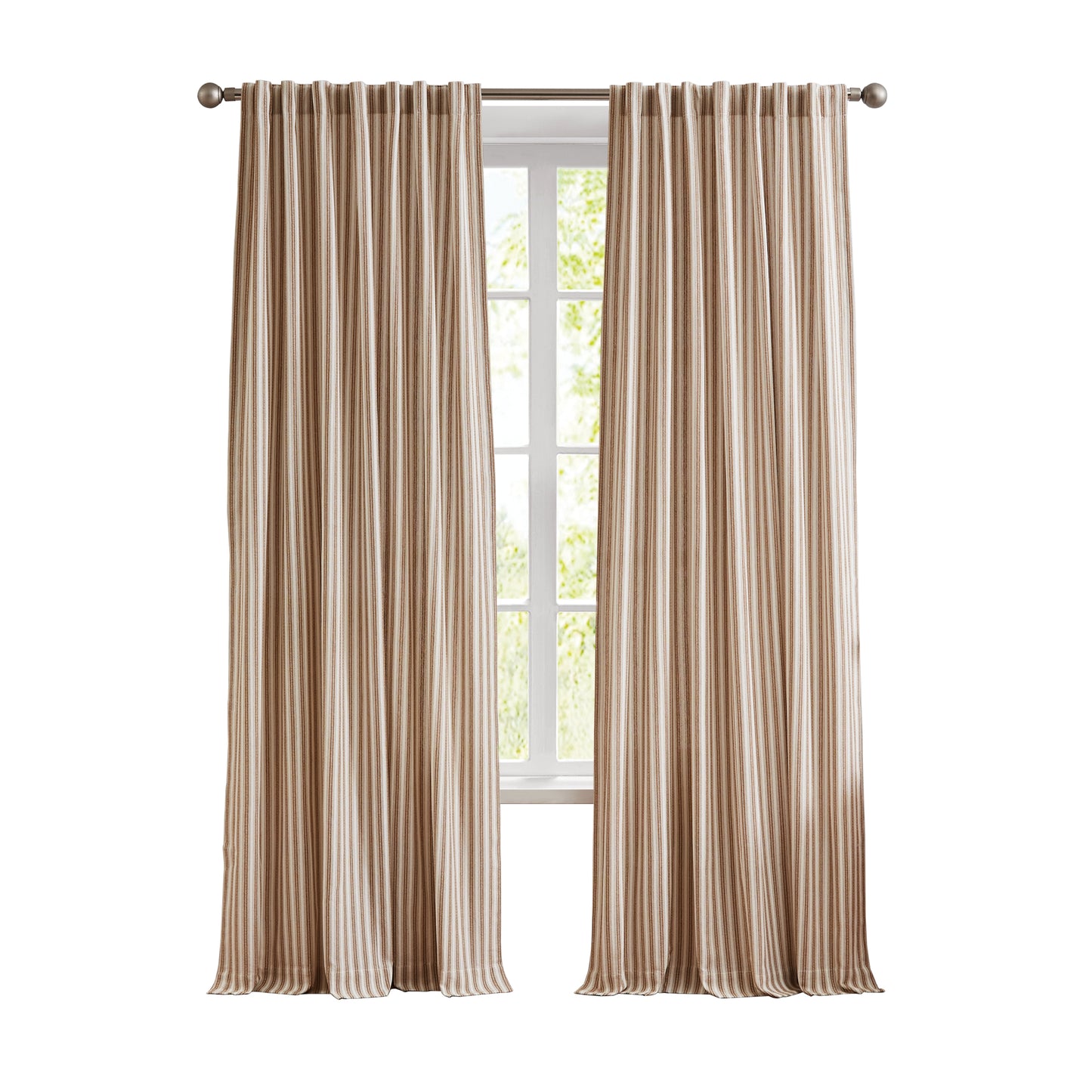 G.H. Bass & Co. Peak Stripe Curtain Panel Pair