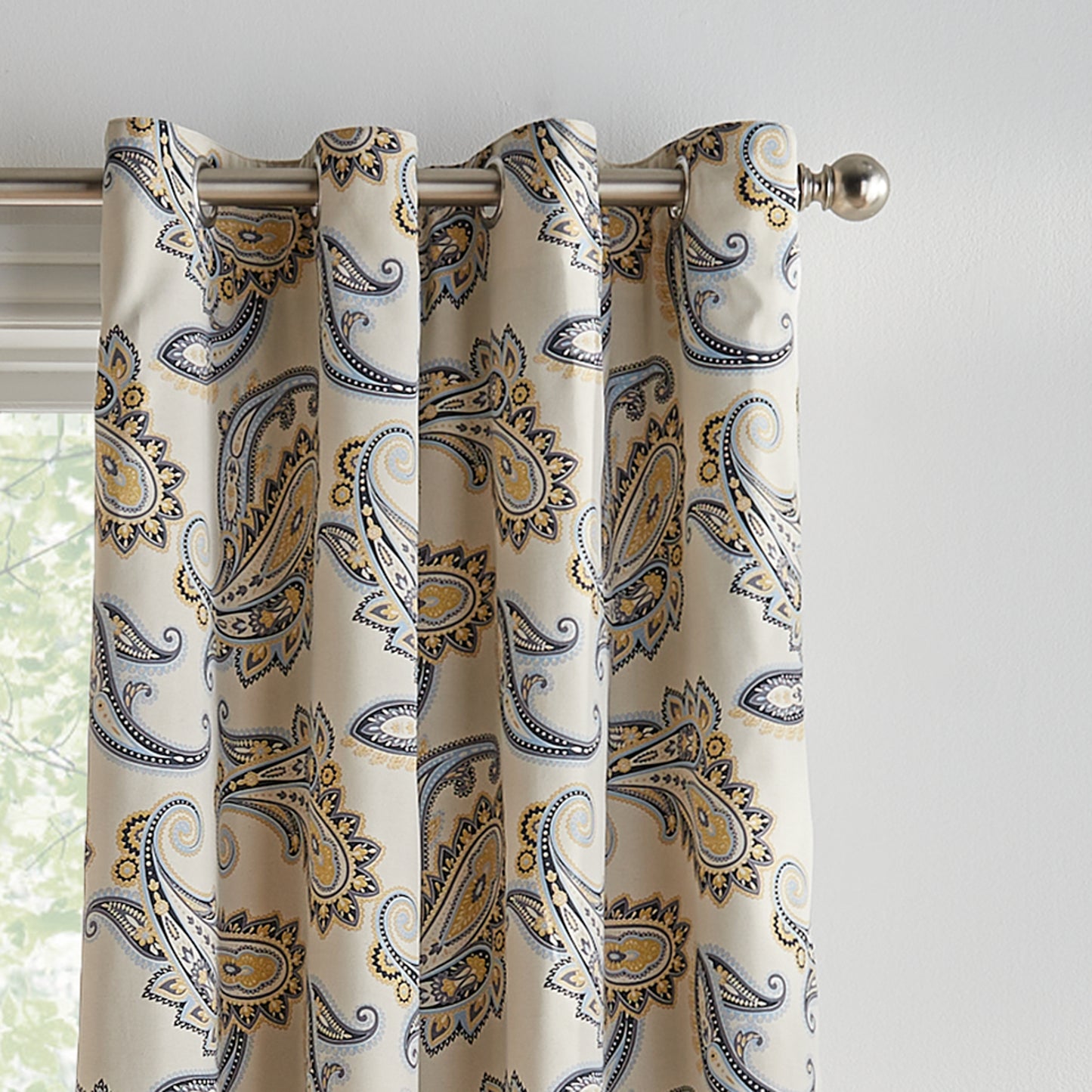 Tommy Hilfiger Vilette Paisley Blackout Curtain Panel Pair
