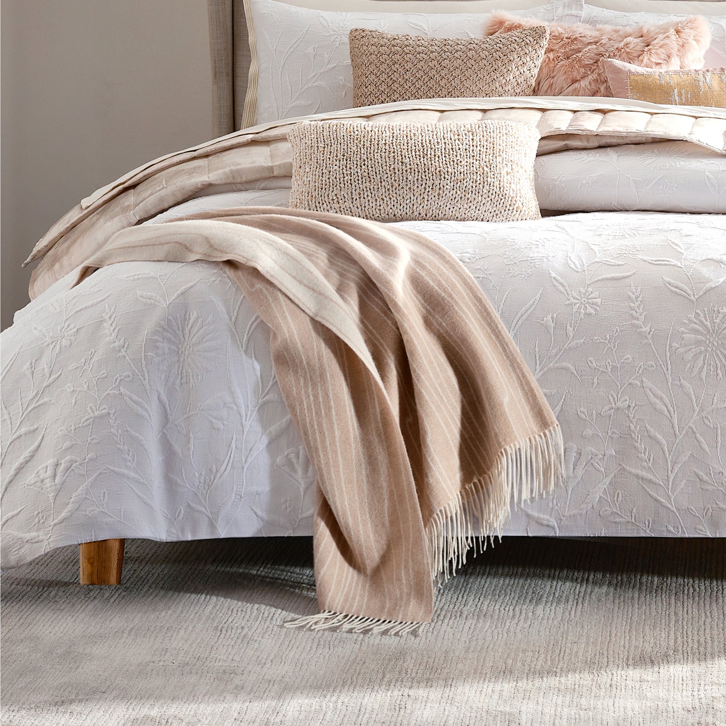 Michael Aram Woodgrain Throw