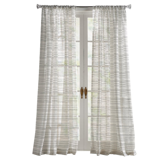 KARL LAGERFELD PARIS Thea Boucle Curtain Panel Pair