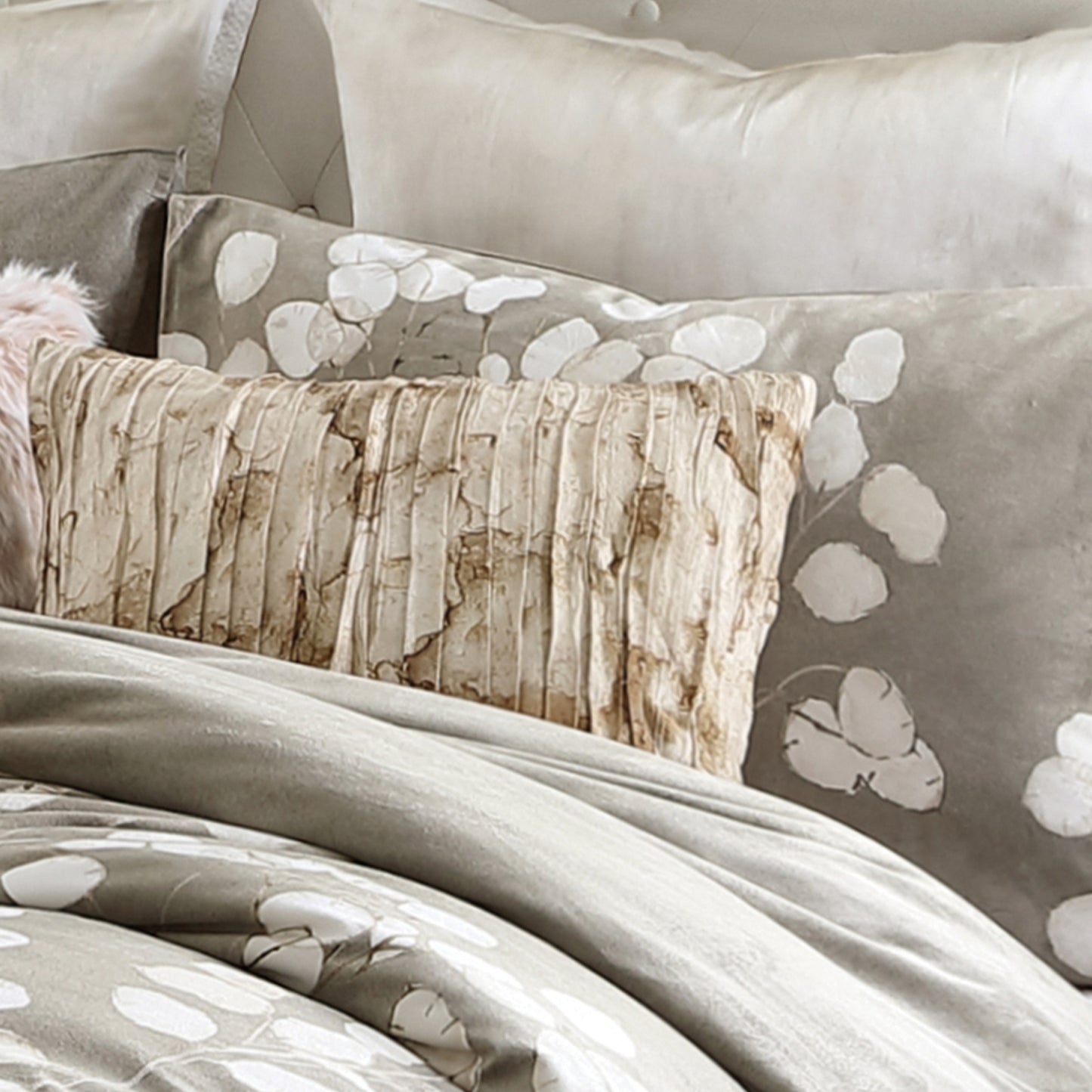 Michael Aram Pleated Watercolor Decorative Pillow
