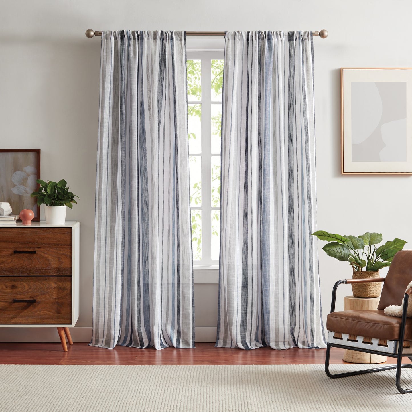 G.H. Bass & Co. Bay Stripe Curtain Panel Pair