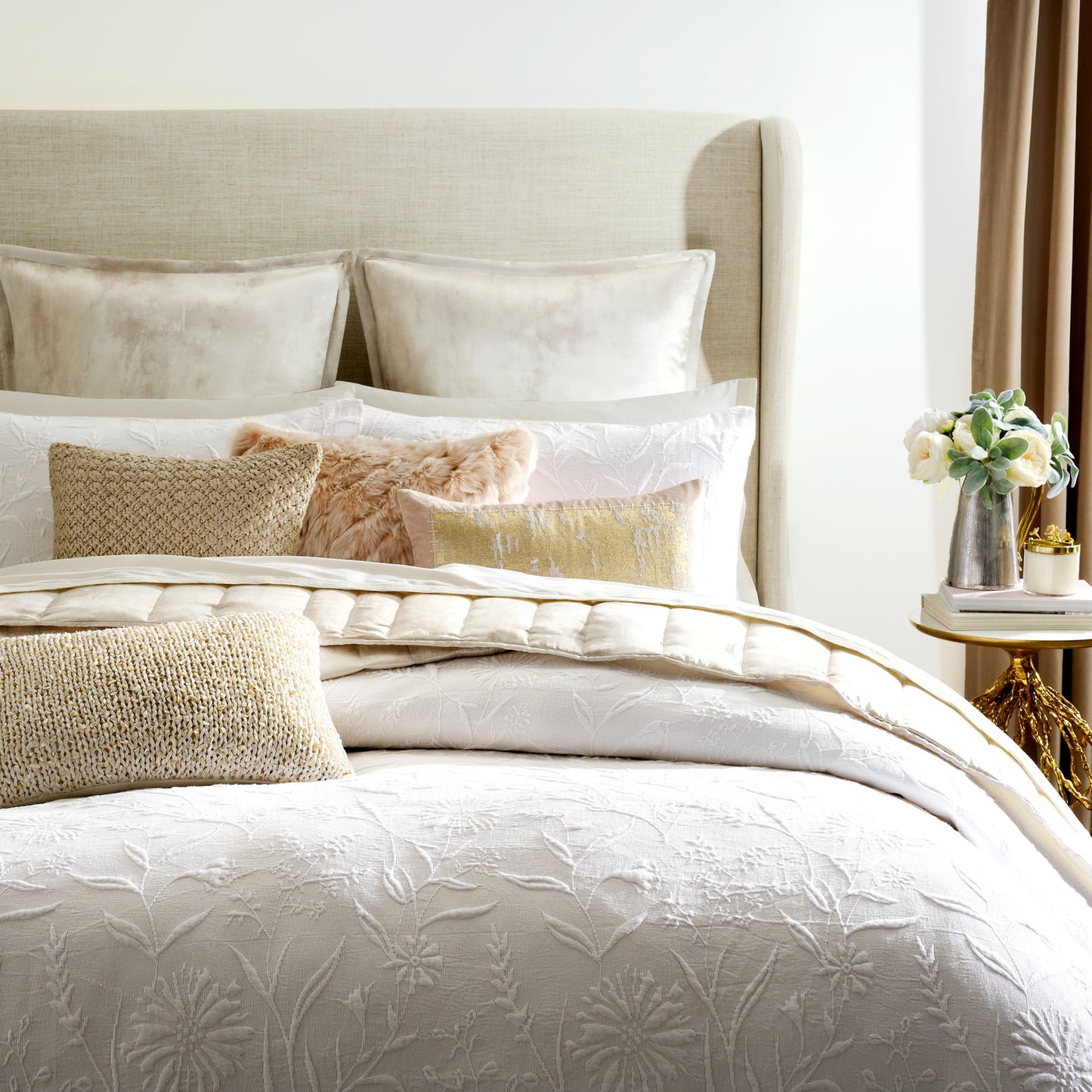 Michael Aram Botanical Matelasse Duvet Collection
