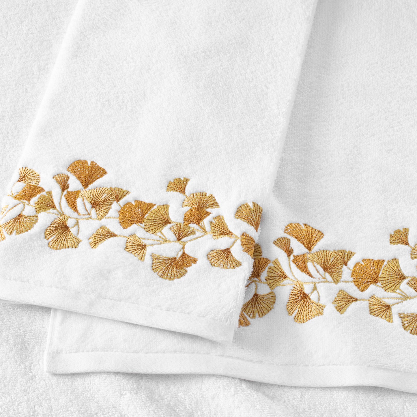 Michael Aram Gingko Embroidered Guest Towel 2pc Set