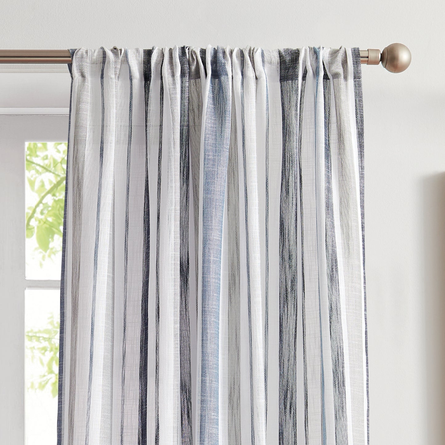 G.H. Bass & Co. Bay Stripe Curtain Panel Pair