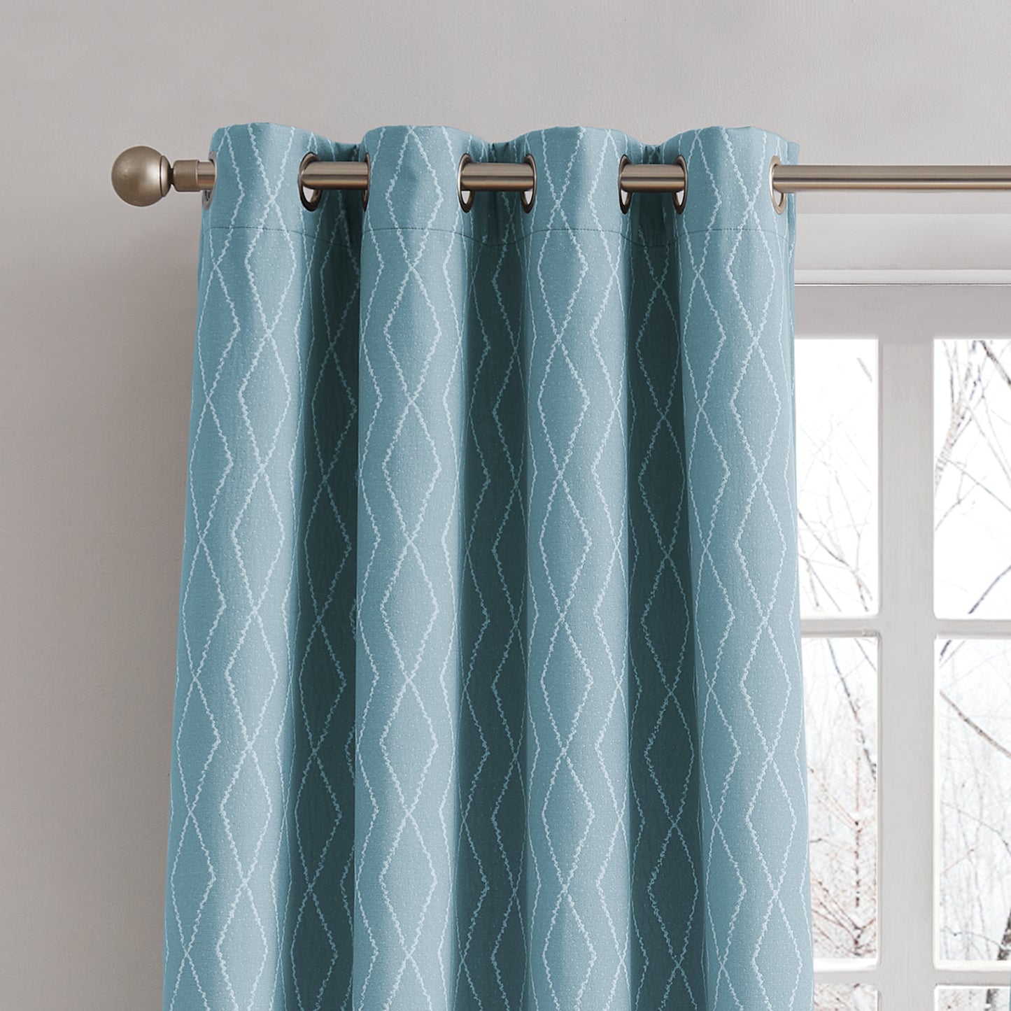 G.H. Bass & Co. River Diamond Blackout Curtain Panel Pair
