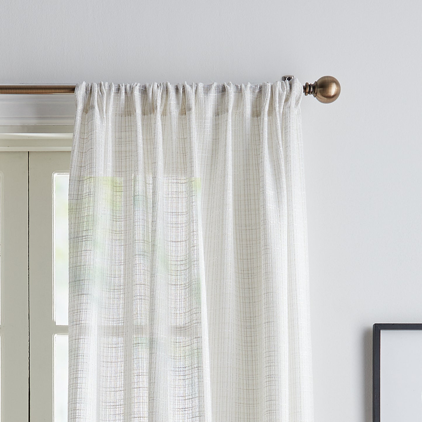 KARL LAGERFELD PARIS Sorbet Metallic Curtain Panel Pair