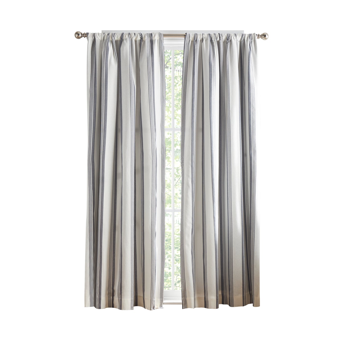 Tommy Hilfiger Bold Stripe Blackout Curtain Panel Pair