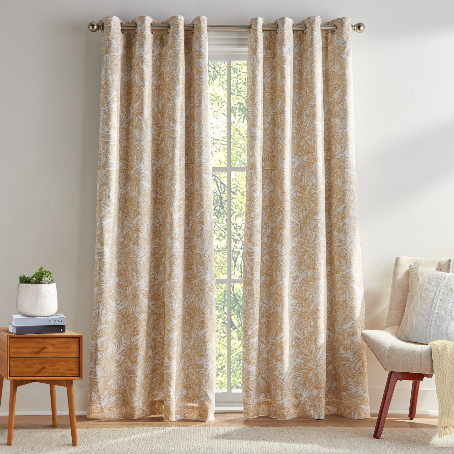 Tommy Hilfiger Tropical Floral Blackout Curtain Panel Pair