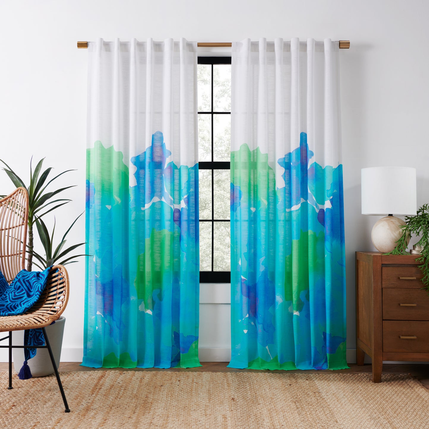 Rochelle Porter Caribbean Sea Curtain Panel
