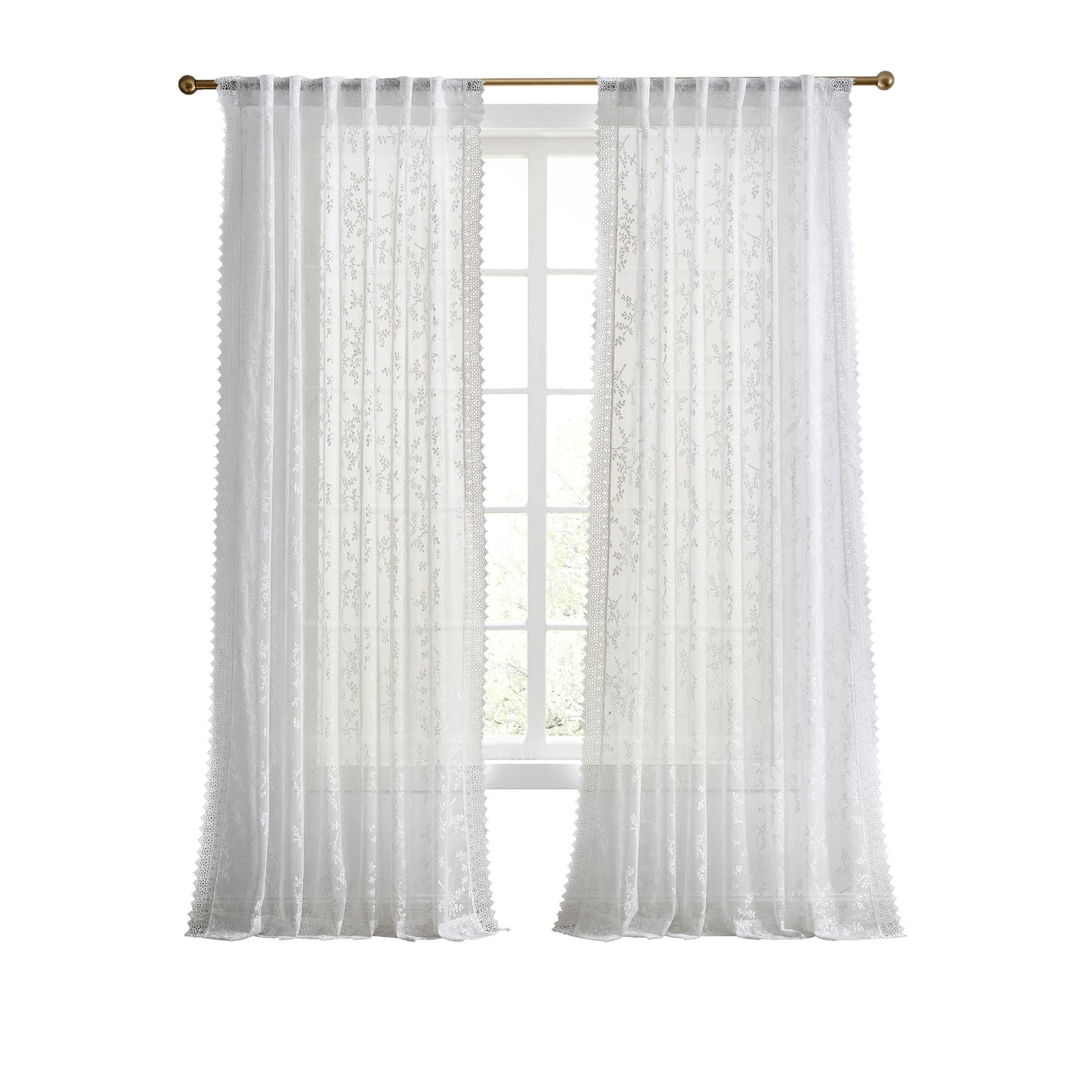 Ted Baker Chantilly Lace Curtain Panel Set