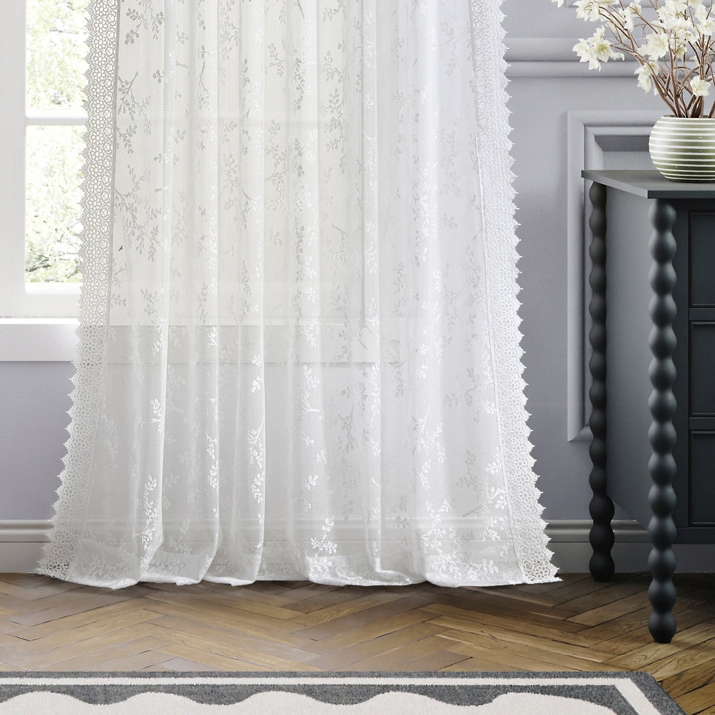 Ted Baker Chantilly Lace Curtain Panel Set