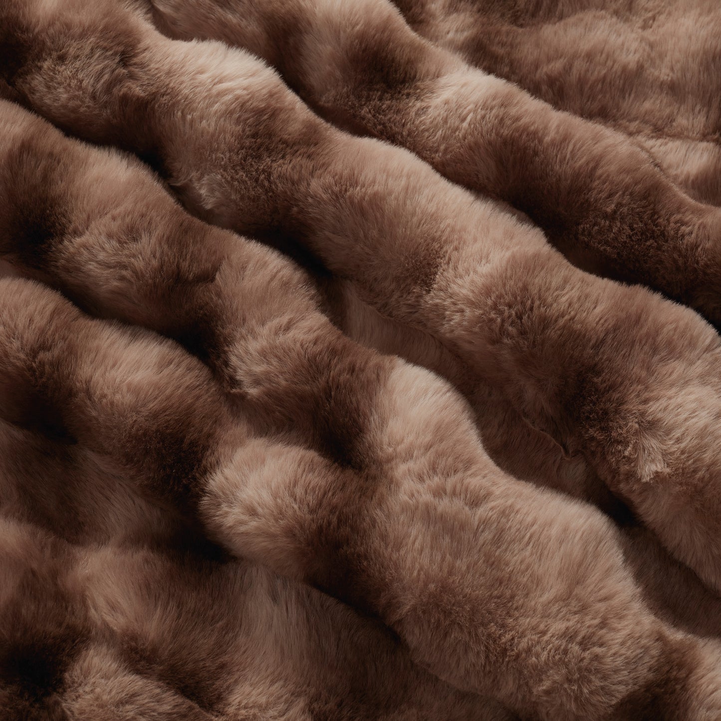 Brookstone Luxe Faux Fur Heated Throw