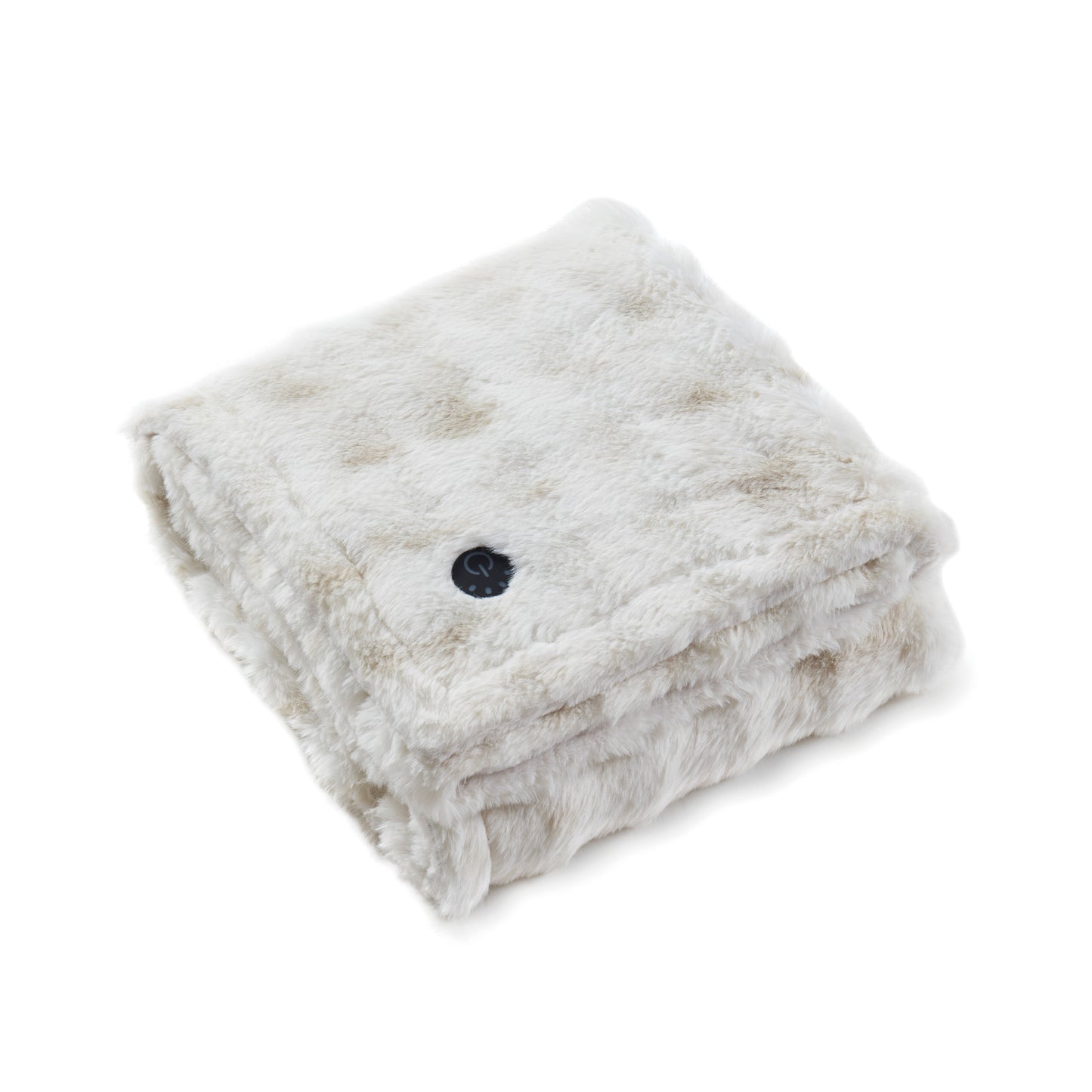 Brookstone Luxe Faux Fur Heated Throw