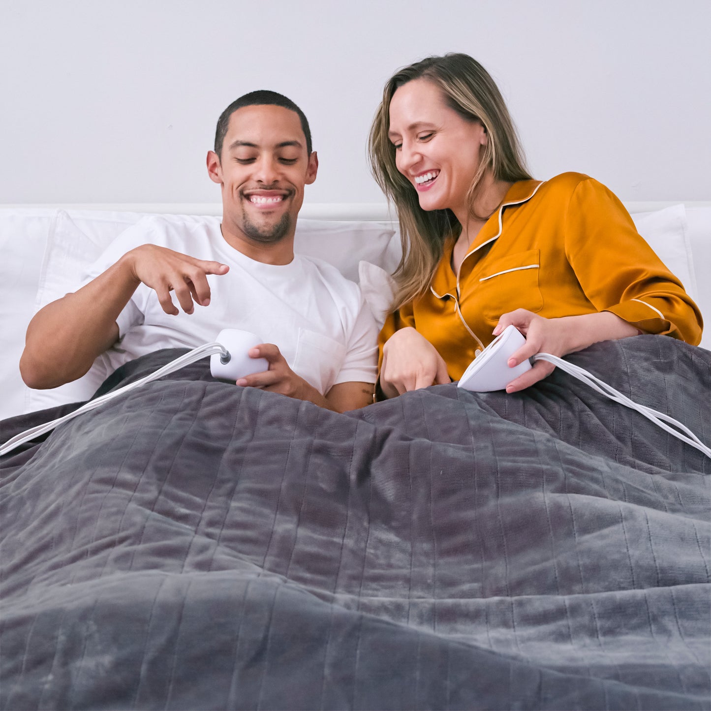 Brookstone Electric Heated Blanket Solid Plush