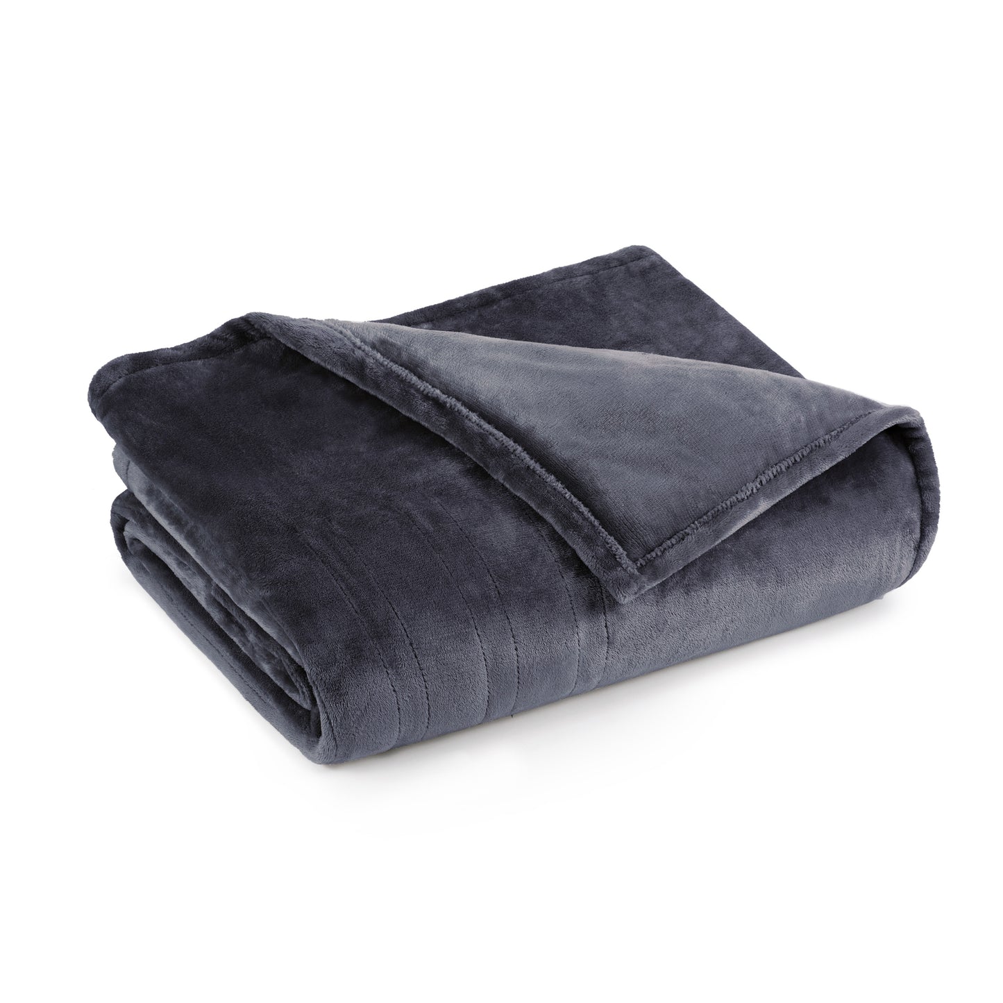 Brookstone Electric Heated Blanket Solid Plush