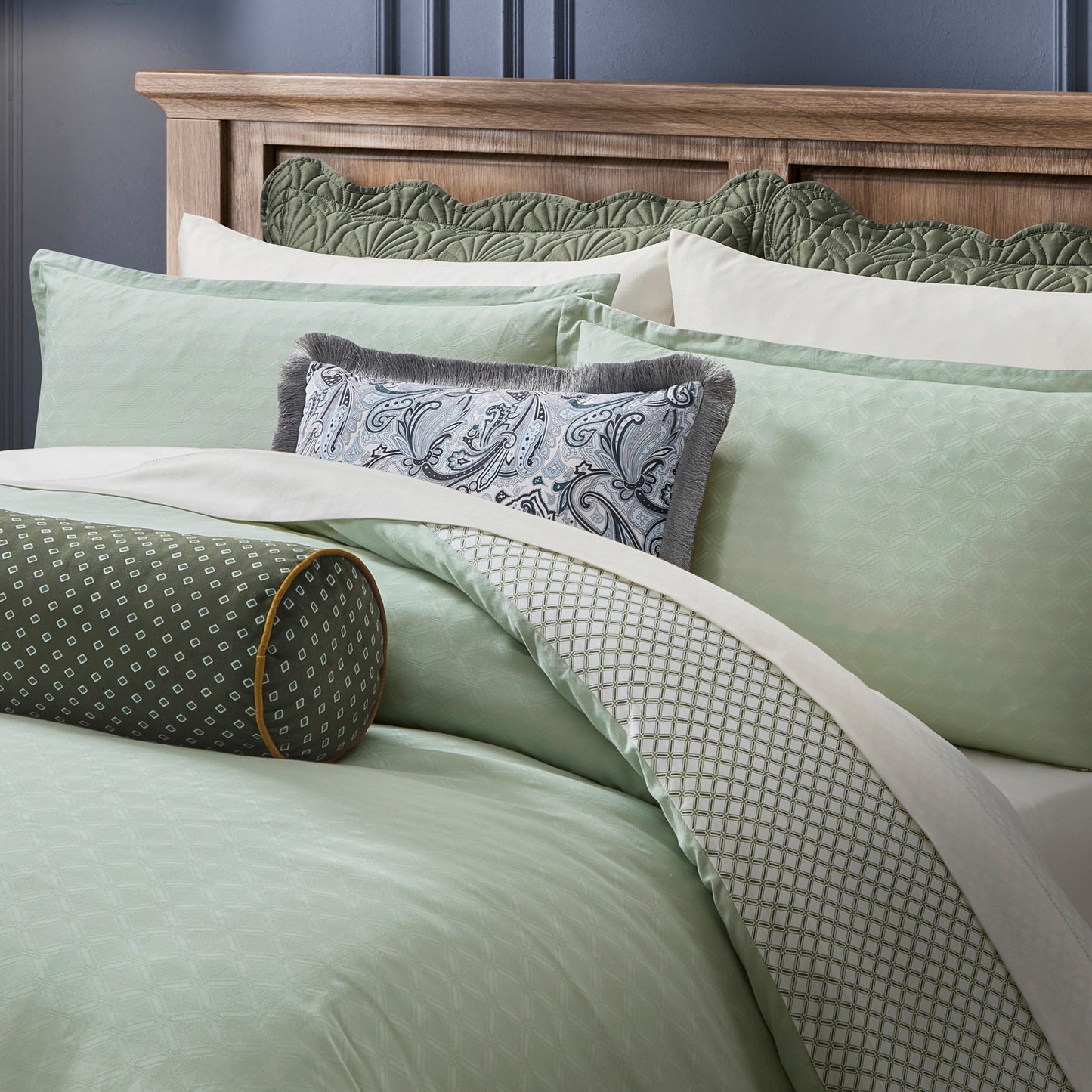 Ted Baker Paisley Fringe Decorative Pillow