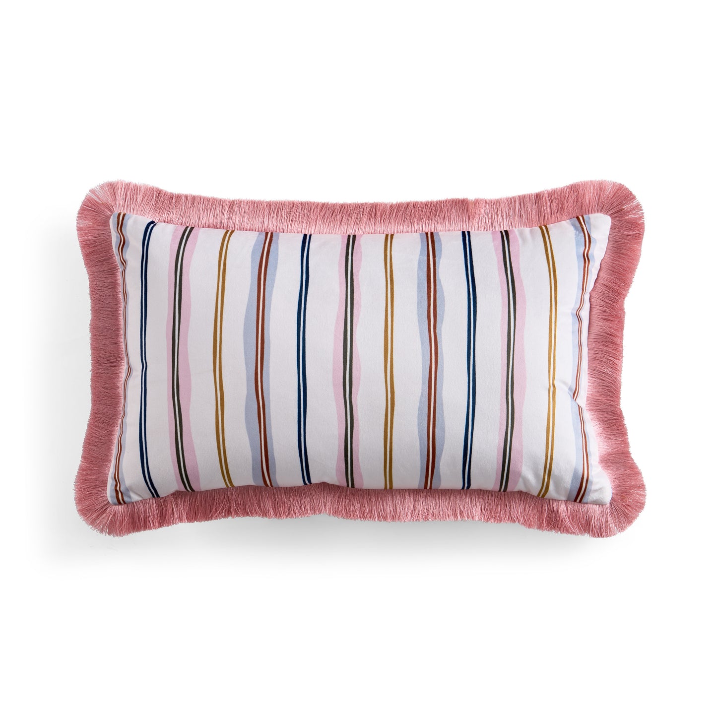 Ted Baker Scallop Stripe Fringe Decorative Pillow