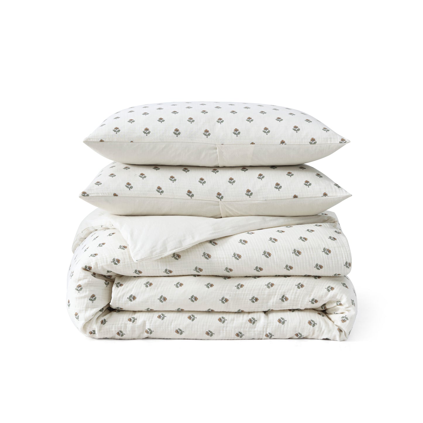 Peri Home Block Print Gauze Duvet Set