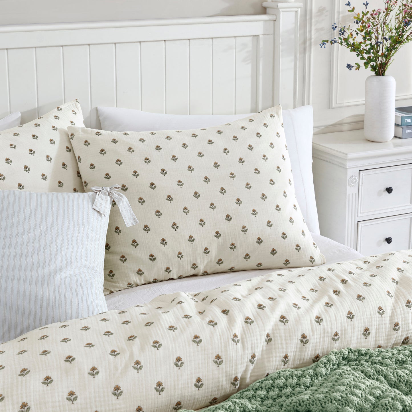 Peri Home Block Print Gauze Duvet Set
