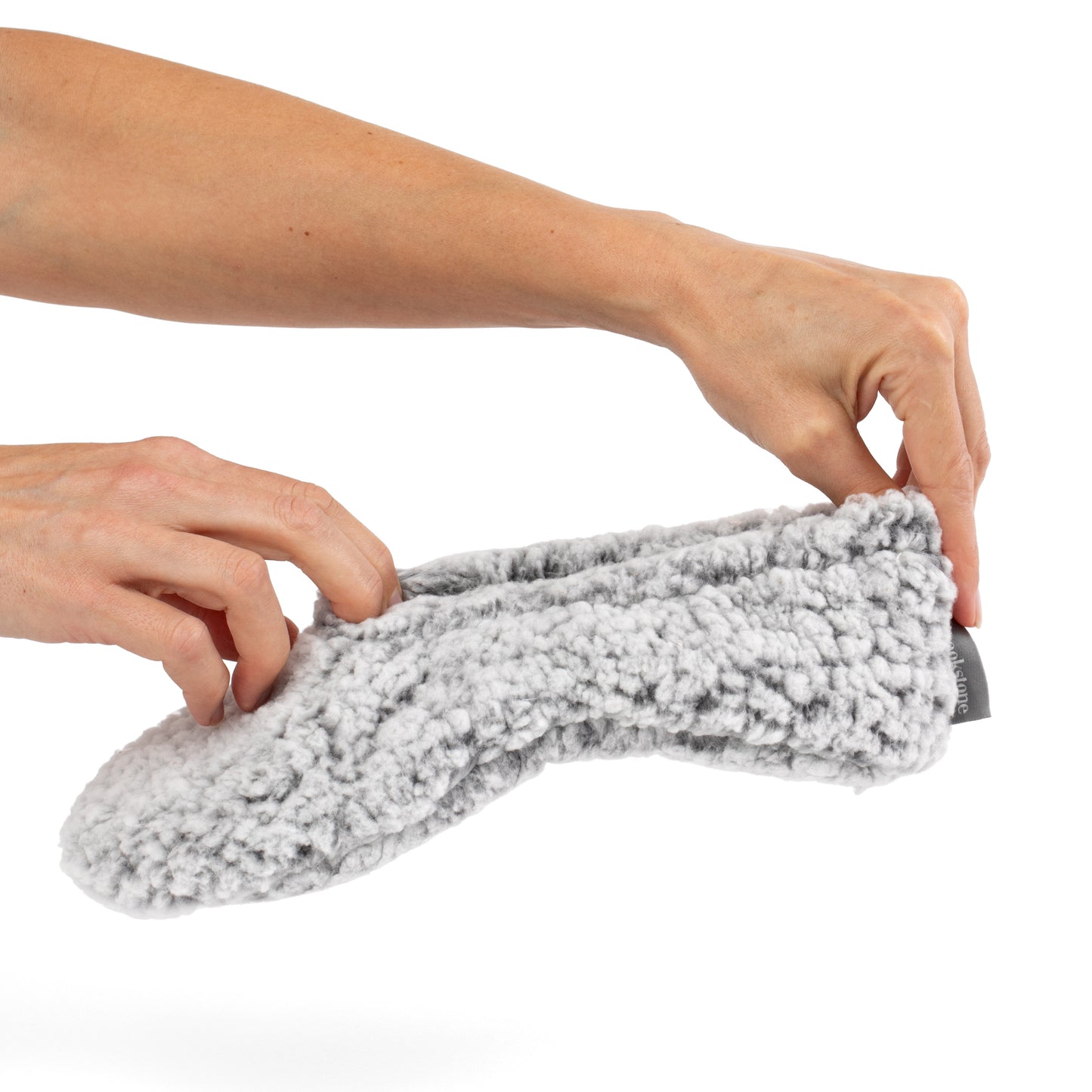 Brookstone Nap Super Soft Heathered Sherpa Footies