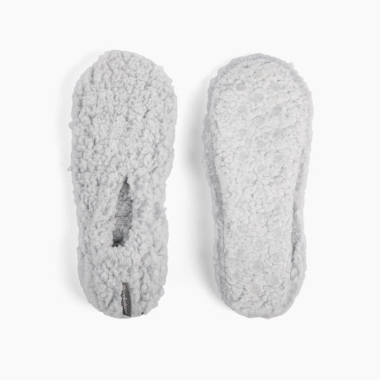 Brookstone Nap Super Soft Heathered Sherpa Footies