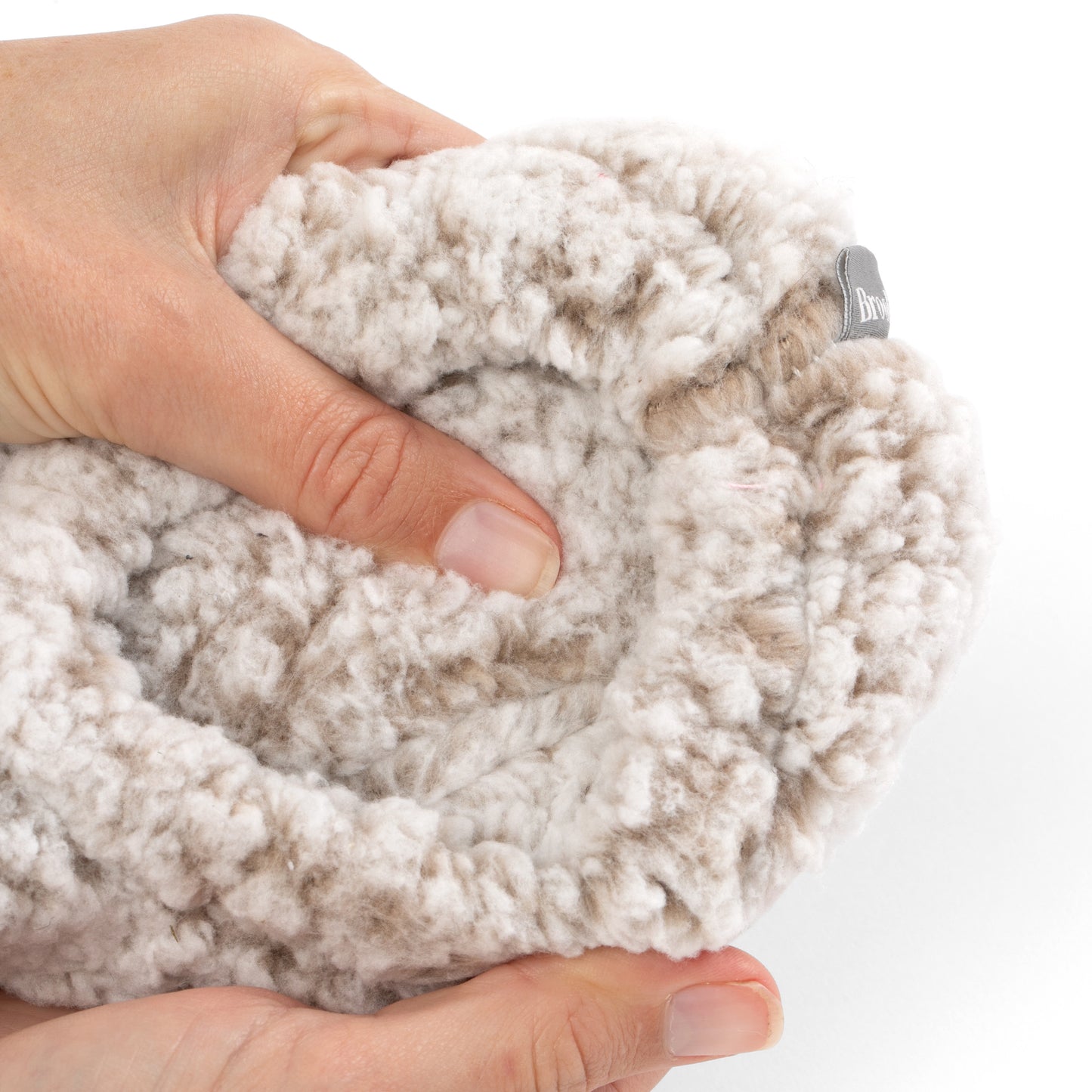 Brookstone Nap Super Soft Heathered Sherpa Footies