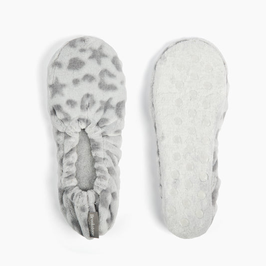 Brookstone Sculpted Leopard Plush Footies