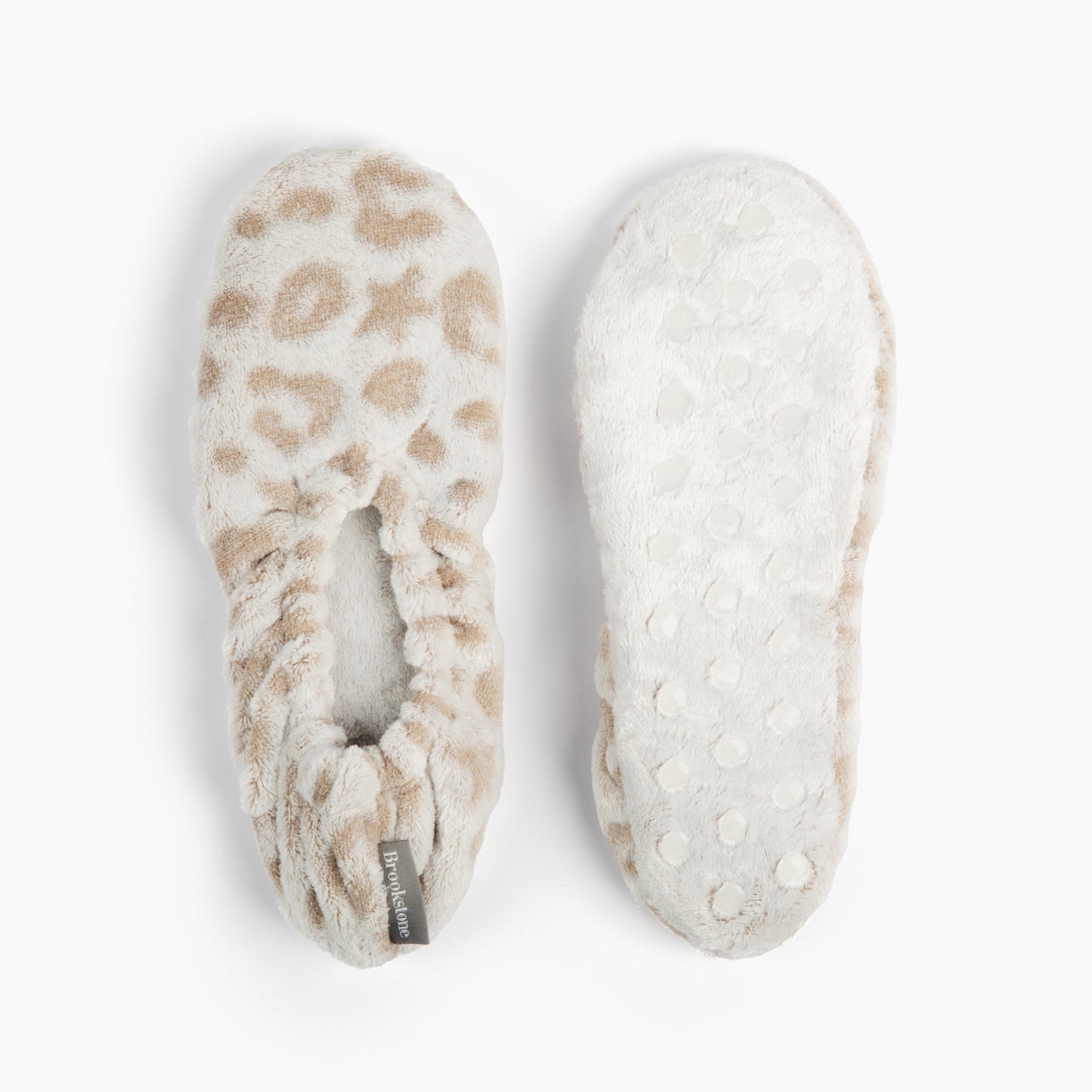 Brookstone Sculpted Leopard Plush Footies