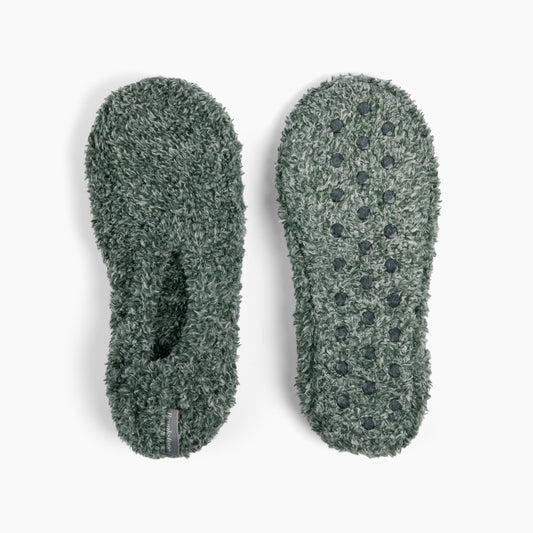 Brookstone Heathered Cozy Knit Footies