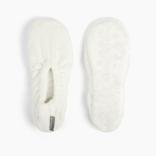 Brookstone Pearl Plush Footies