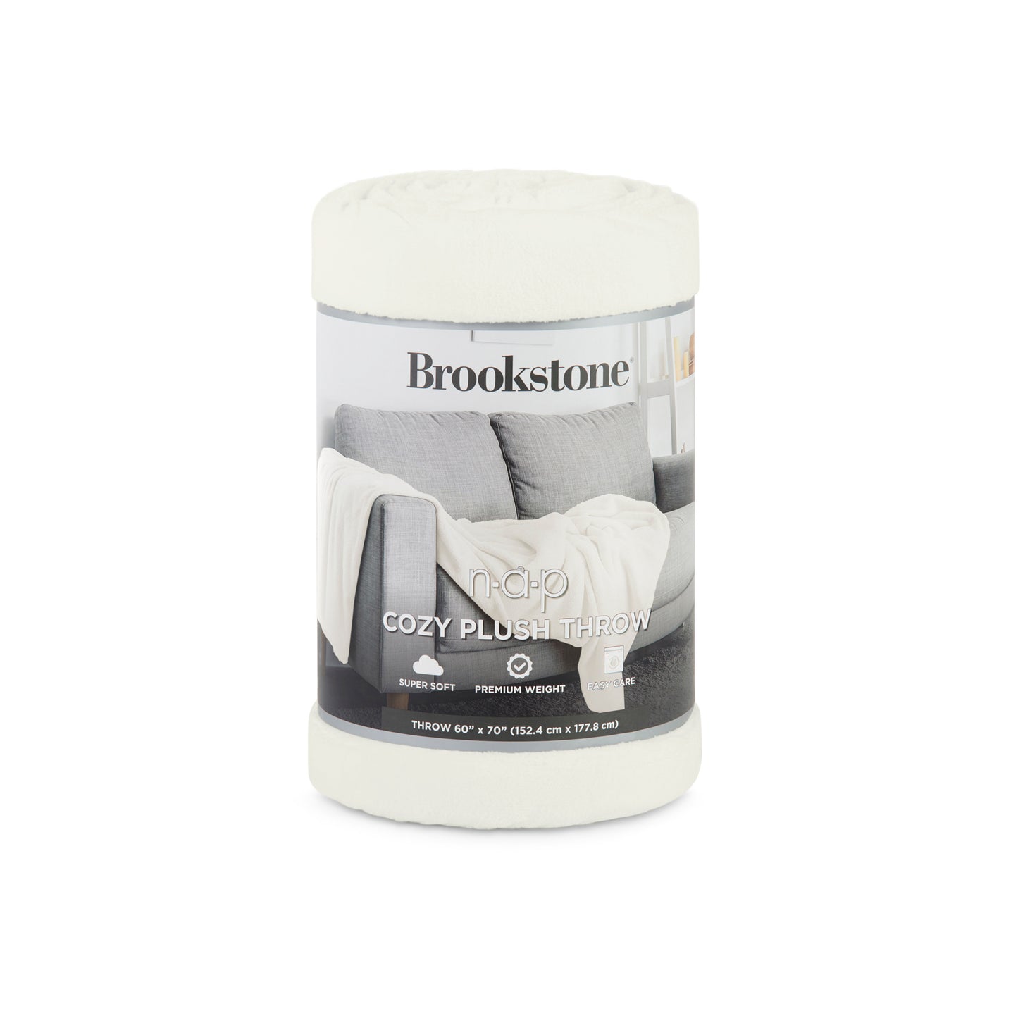 Brookstone Nap Cozy Plush Throw