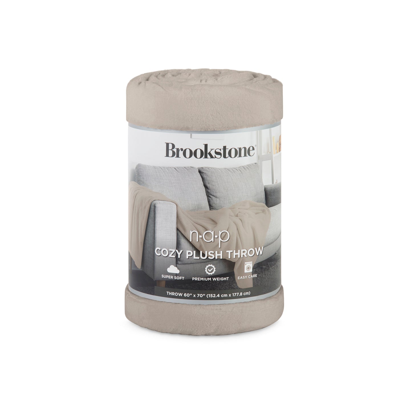 Brookstone Nap Cozy Plush Throw