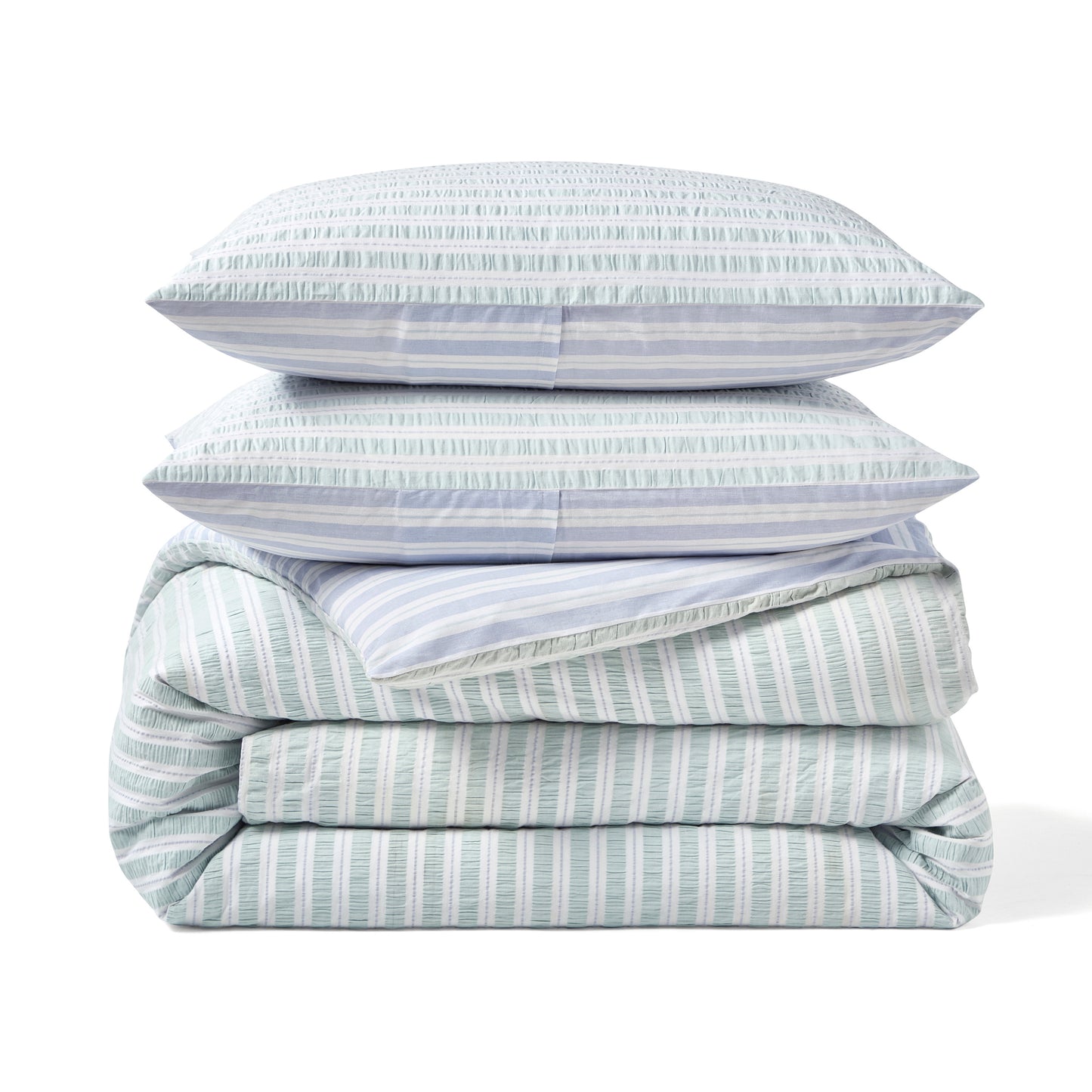 Peri Home Seersucker Stripe Comforter Set