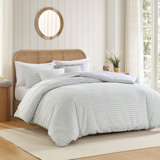 Peri Home Seersucker Stripe Duvet Set