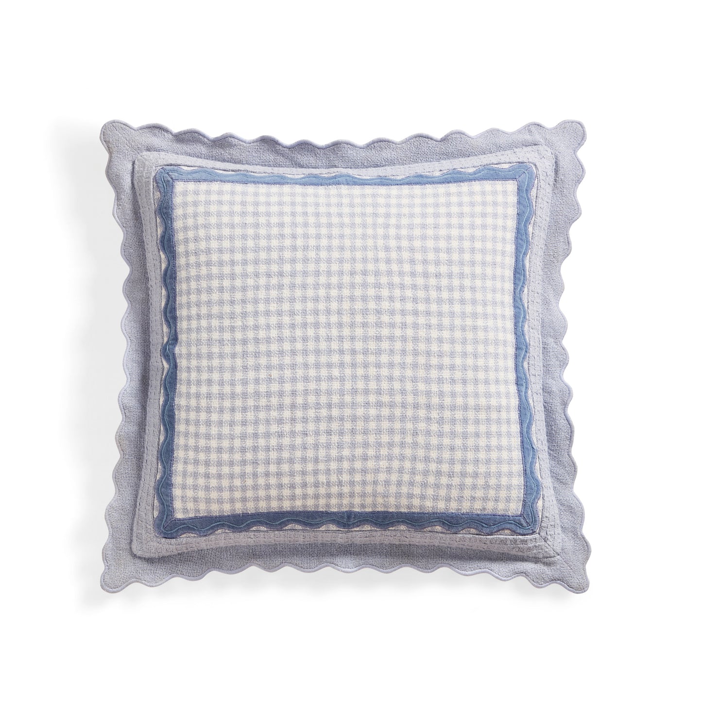 Peri Home Gingham Scallop Decorative Pillow