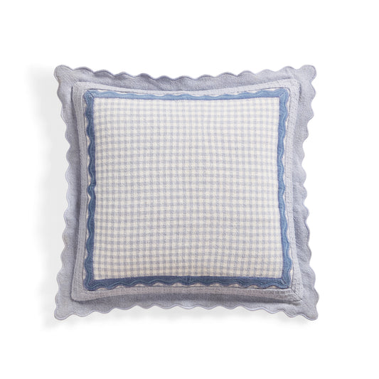 Peri Home Gingham Scallop Decorative Pillow
