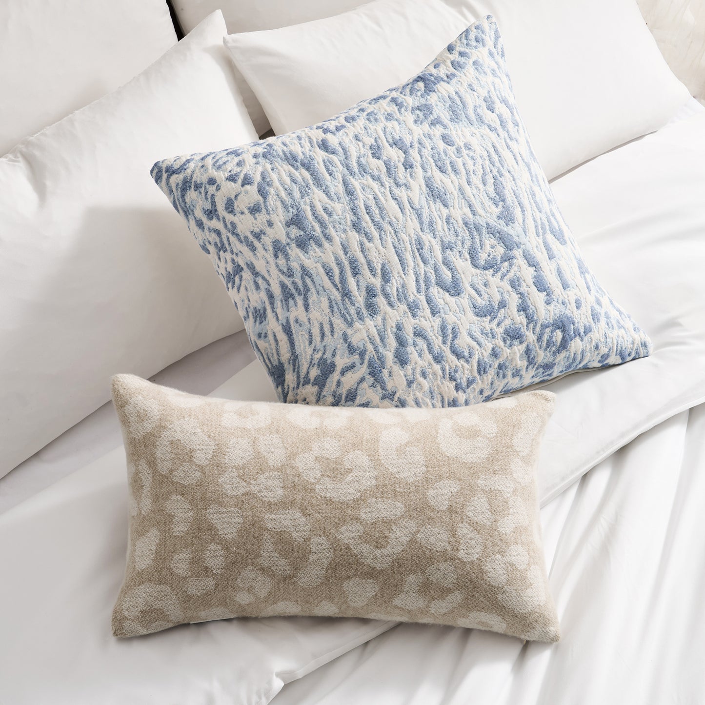 DKNY Faux Cashmere Leopard Decorative Pillow
