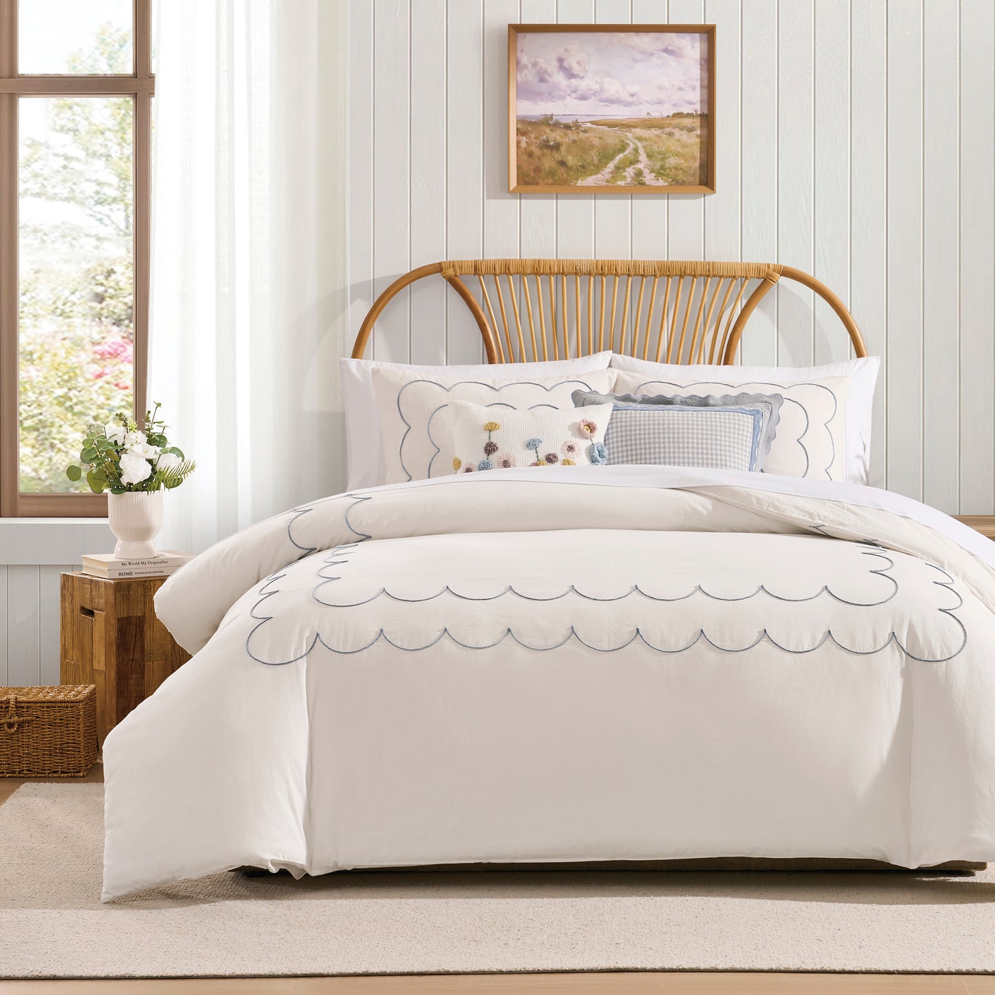 Peri Home Daydream Scallop Duvet Set
