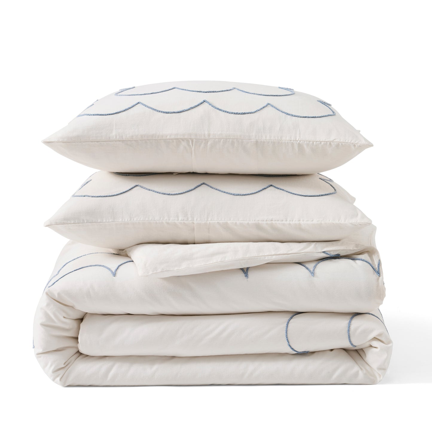 Peri Home Daydream Scallop Duvet Set