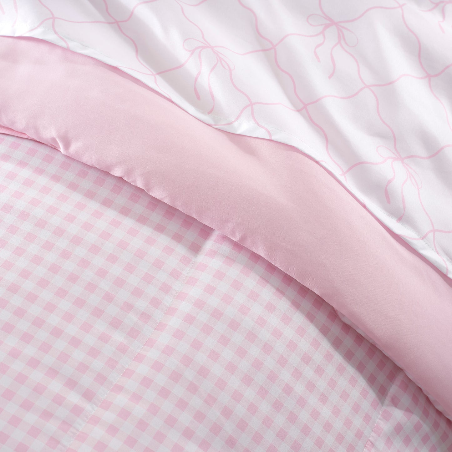 Dream Factory Checkered Bows Bed in a Bag Set