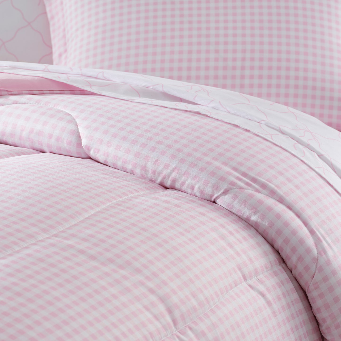Dream Factory Checkered Bows Bed in a Bag Set