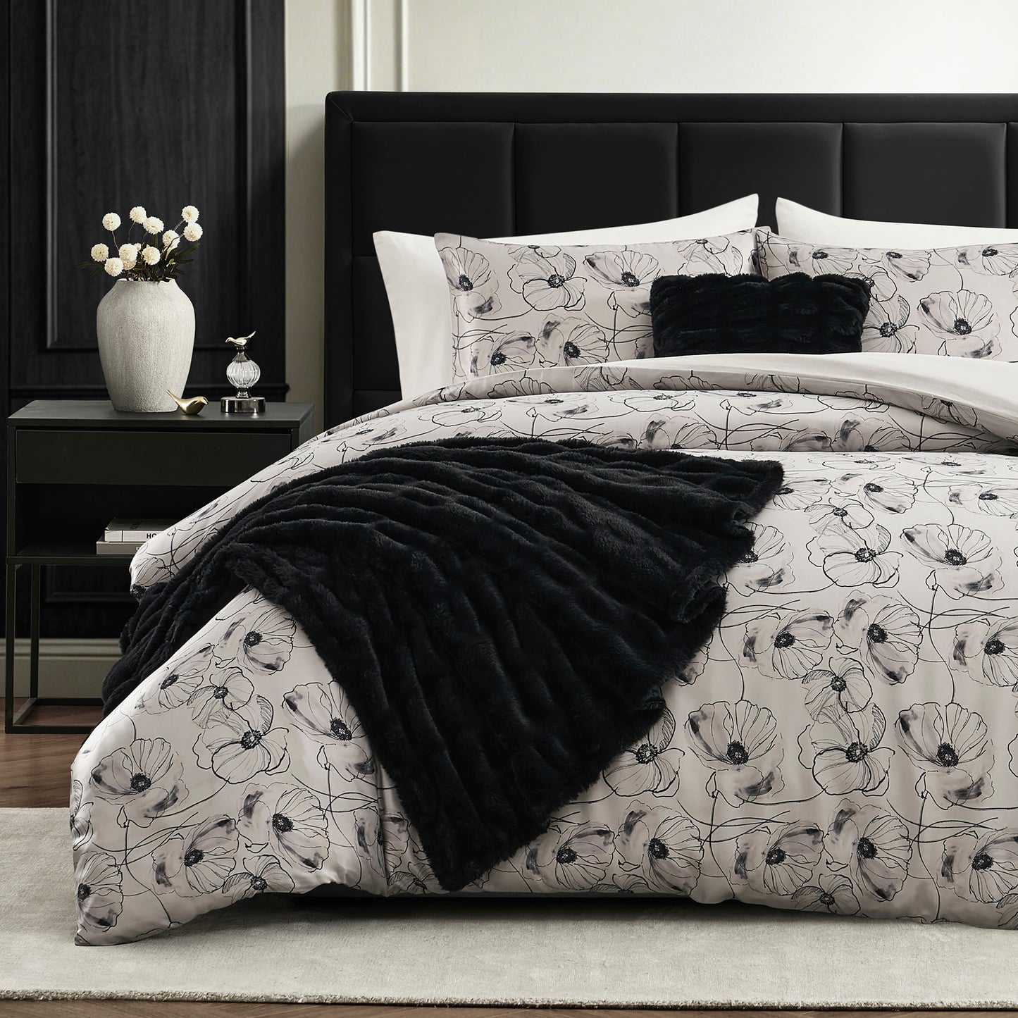 Karl Lagerfeld Paris Charmeuse 5-Piece Comforter Set