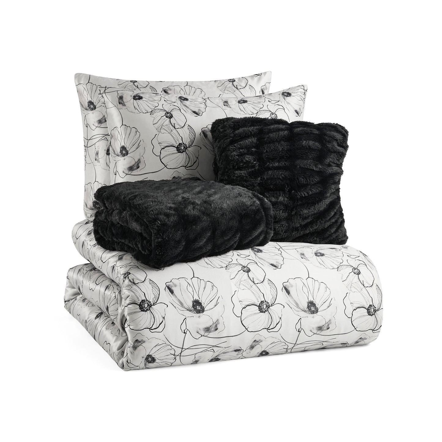 Karl Lagerfeld Paris Charmeuse 5-Piece Comforter Set