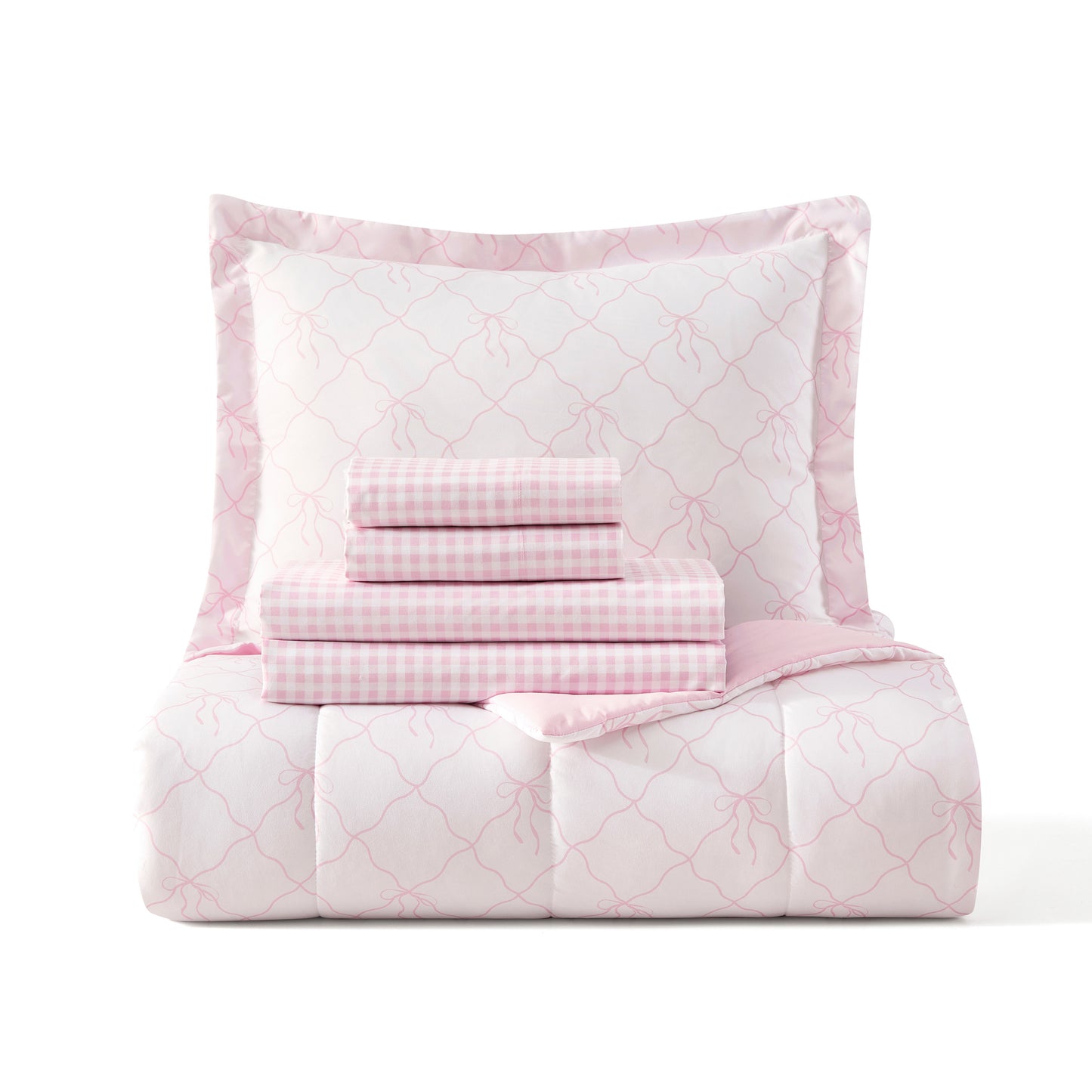 Dream Factory Bow Trellis Bed in a Bag Set