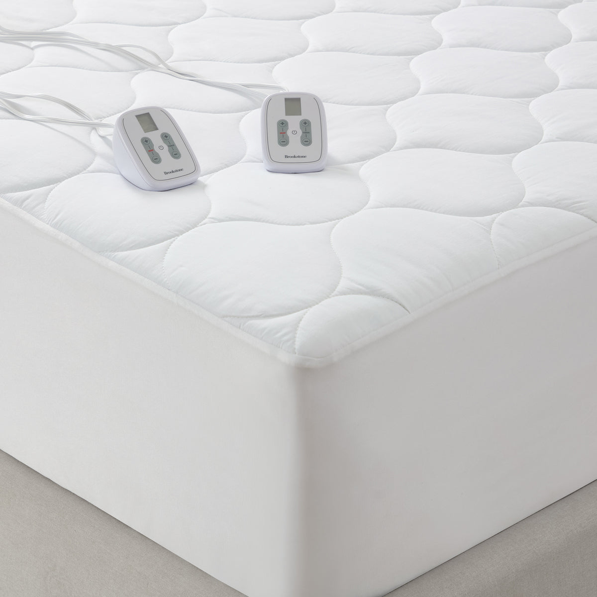 Brookstone Cotton Heated Mattress Pad