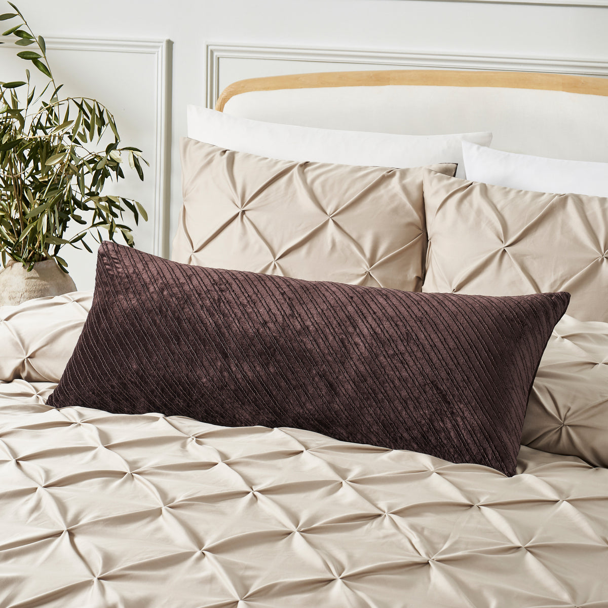 Ted Baker Diagonal Velvet Decorative Pillow